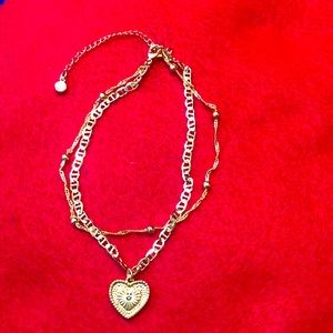 Gold plated bracelet With K Charm